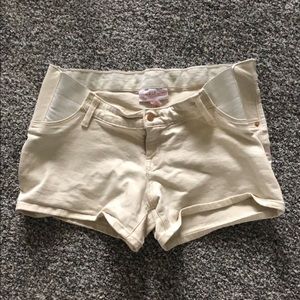 Isabel Maternity Cream Shorts Sz 10